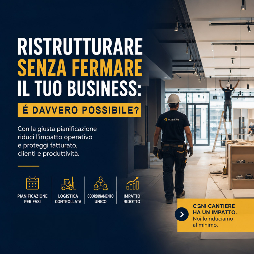 Ristrutturazione negozi senza chiusura: come ridurre l’impatto operativo